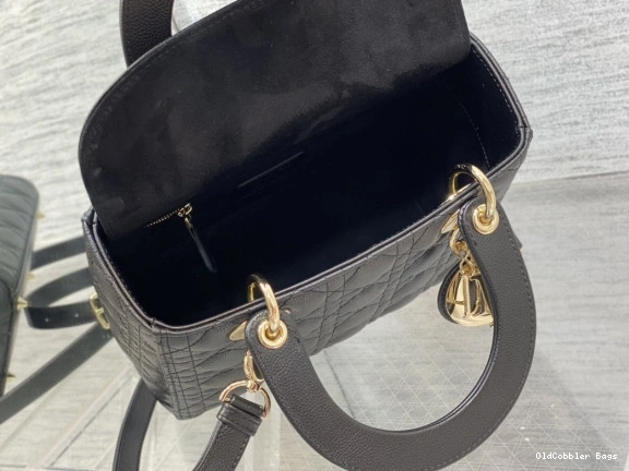 OldCobbler Bags Calfskin-24cm large Lady Glod Diro 0801